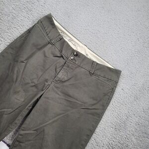 Eddie Bauer Womens Blakely Olive Green Casual Pants Size 12‎ Cotton Blend